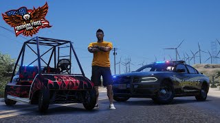 800HP GOLF KARTS POPPIN WHEELIES BESIDE COPS IN GTA RP | AFG