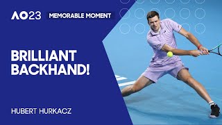 Hurkacz Curls Backhand Round Shapovalov! | Australian Open 2023