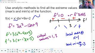 Extrema - Finding Maxes and Mins using Calculus - One Minute Math