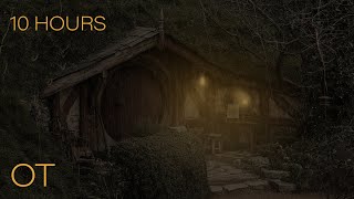 Stormy Night at a Hobbit House | Thunder & Rain Sounds Ambience | Relax | Study | Sleep | 10 HOURS