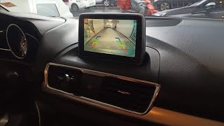 MAZDA 3 2014-2016 SEDAN REVERSE CAMERA INSTALLATION