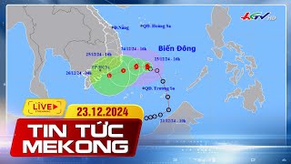 [🔴 Live] Bão số 10 hình thành trên biển Đông, tên quốc tế là Pabuk | Tin tức Mekong 23.12.2024