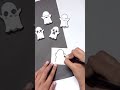 DIY Ghost Finger Puppet | How to make paper halloween finger puppet |  paper halloween crafts