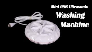 Mini USB Ultrasonic Washing Machine  - GearBest.com