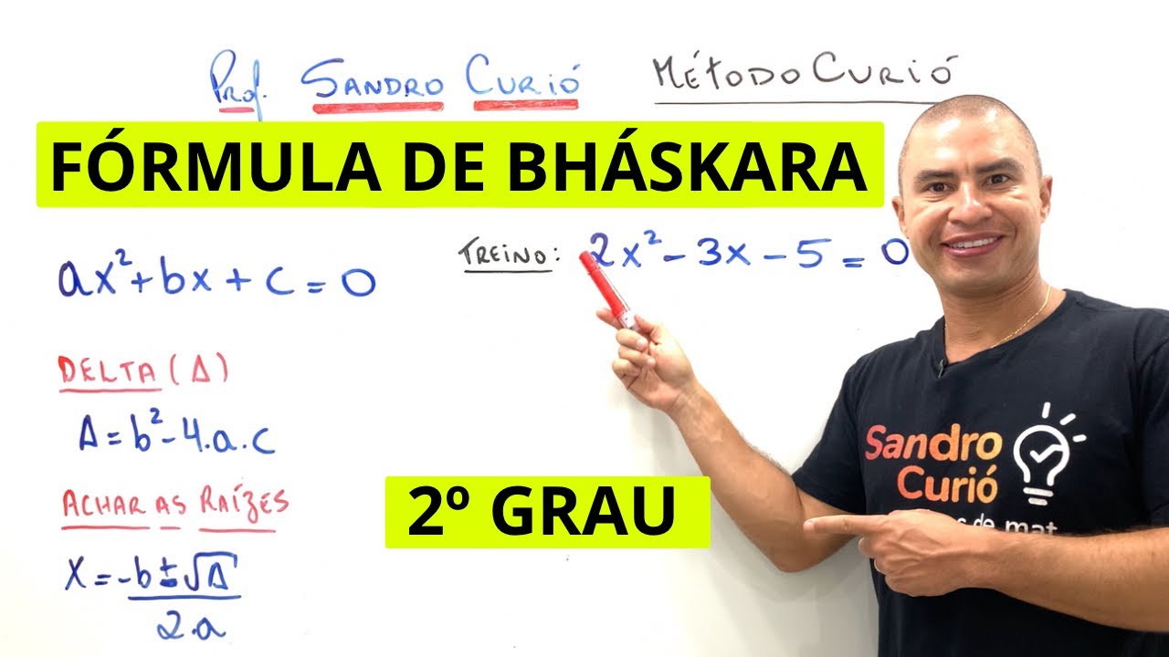 FÓRMULA DE BHASKARA | RÁPIDO E FÁCIL - YouTube