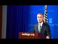 NATO Secretary General at the Heritage Foundation in Washington, DC, 14 SEP 2018, Part 1 of 2