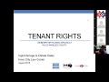 Tenant Legal Rights Webinar