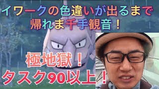 【ポケモンGO】極地獄！イワーク色違いが出るまで帰れま千手観音！【Pokémon GO】