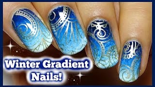 Winter Gradient Nails | Nails By Kizzy