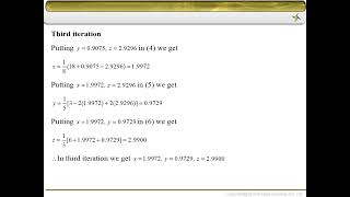 SJCTNC - DR. A.RAJESH - EMCA11A – NUMERICAL METHODS - UNIT-IV - SOLUTION OF SIMULTANEOUS EQUATION