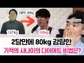 2달만에 80kg 감량한 기적의 사나이의 다이어트 비법은? [ 2달만에 147kg ▶ 68kg ]