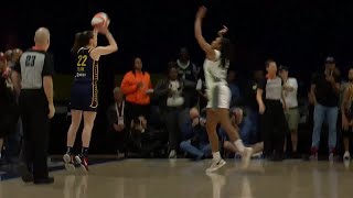 Caitlin Clark hits her FIRST WNBA preseason 3-pointer 😤 | WNBA on ESPN
