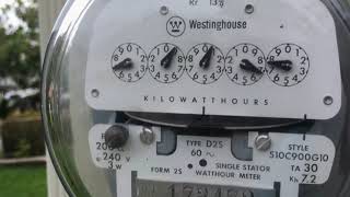 Electric meter goes backwards with PV installed