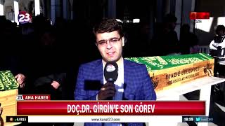 Elazığ'da öldürülen Doç  Dr  Mustafa Girgin son yolculuğuna uğurlandı