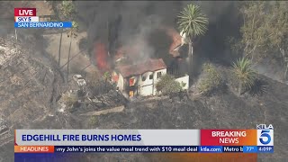 San Bernardino 'Edgehill Fire' burns multiple homes