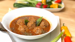 MEATBALLS/ Bulgur and ground beef in delicious sauce/glorig kofta