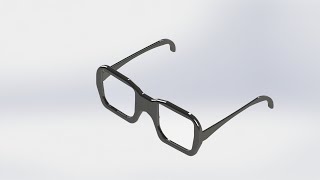 Solidworks basic - 5.솔리드웍스 안경 모델링, Solidworks glasses modeling