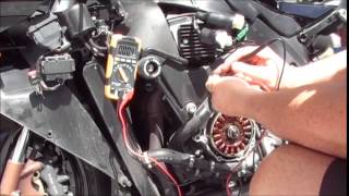 2005 Honda CBR 1000rr regulator and Stator test