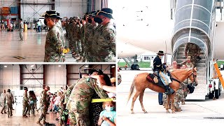 Soldiers with B-Troop and HHT 1-113 CAV, return to Iowa from their deployment to Kosovo.