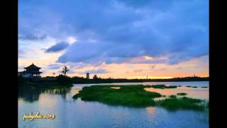 火燒雲 澄清湖夕陽 縮時