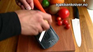 Kjøkkenkniver.no - Test av justerbar slicer - Kyocera