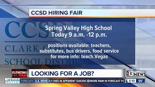 CCSD jobs fair today at Spring Valley HS