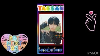 Taesan rap and vocal compilation. #TaesanBnD @boynextdoor_official