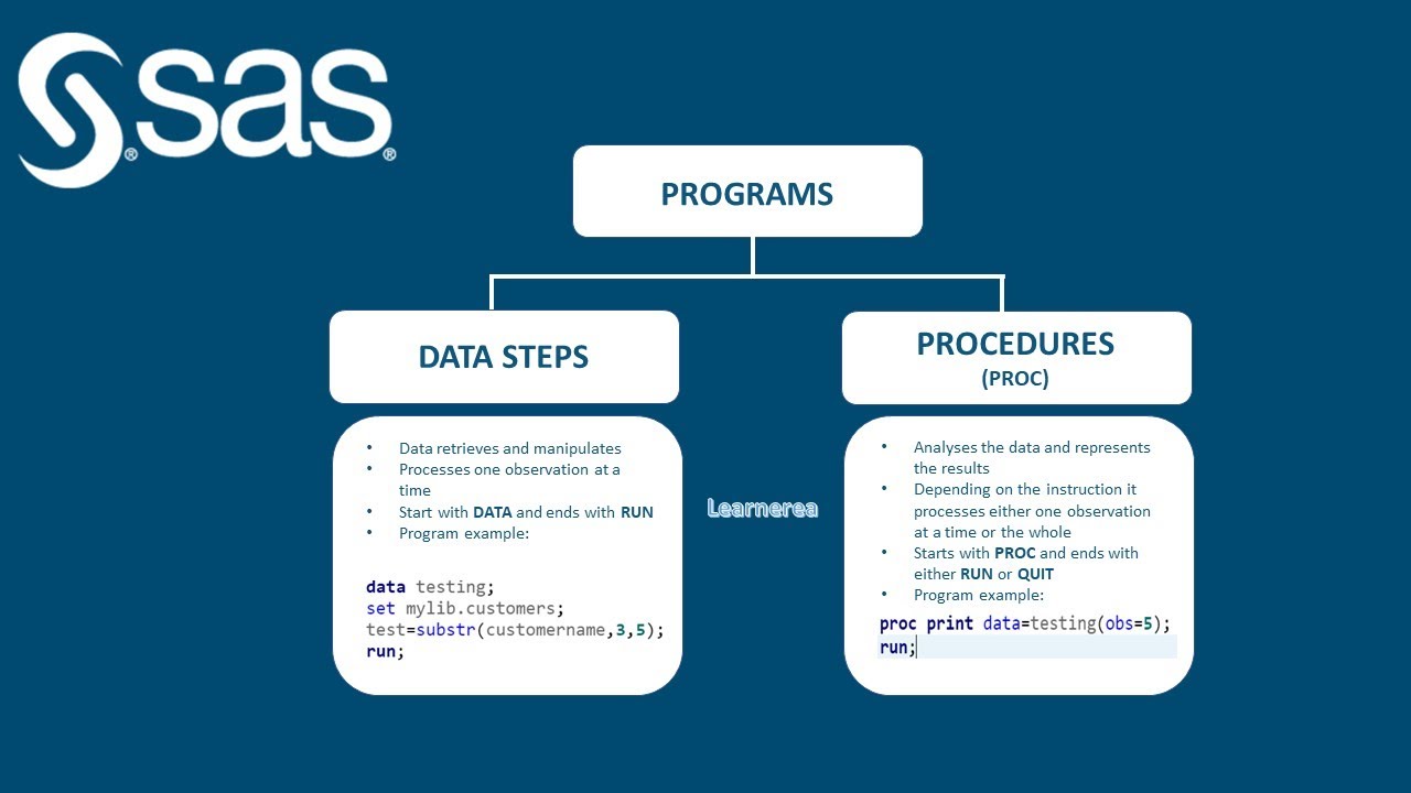 Types Of Programs In SAS|Difference Between Data Steps And Proc ...