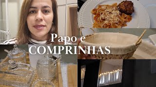 Papo sobre ansiedade, comprinhas para casa, almoço rápido