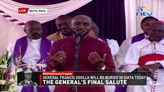 Joel Ogolla's Speech: General Ogolla's son 'clears the air' about his father's t