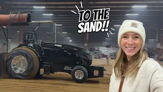 Tractor Pulling at Midwest Winter Nationals While Emily + Greggie Hold Down the Fort