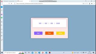 Stopwatch by using Vanilla javascript-Coding ninja frontend test -1