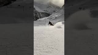 Fanny Chmelar Slalom skiing with Ski Zenit in Zinal January 2021