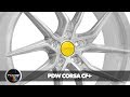 CAST WHEEL FORGED ALUMINIUM BRUSHED FINISH | PDW CORSA CF+