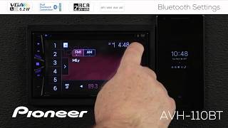 How To - Pioneer AVH-110BT - Bluetooth Settings