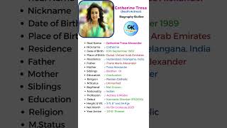 🎬 Catherine Tresa (South Actress) Biography: #shorts #short #youtube #ytshorts #biography #kollywood