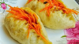 Steamed pies with hot sauce // VERY JUICY FILLING