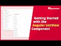 Getting Started with the Angular ListView Component