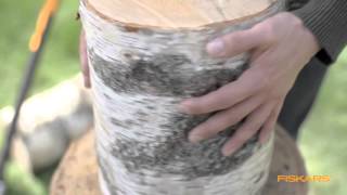 How to split logs with one hit - Fiskars