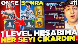 1 LEVEL HESABIMA YENİ NİHAİ BUZ SETİ, BUZ UMP VE BUZ AKM'Yİ ÇIKARIP FULLEDİM❗ (11.BÖLÜM) PUBG Mobile