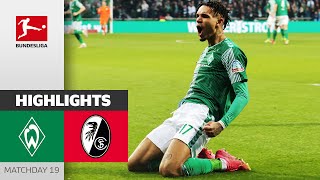 SV Werder Bremen - SC Freiburg 3-1 | Highlights | Matchday 19 – Bundesliga 2023/24