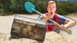 FOUND ABANDONED TREASURE CHEST HIDDEN UNDERGROUND w/ SECRET MAP (Treasure Hunt Adventure Challenge)