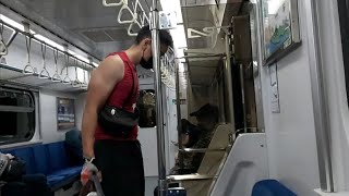 2164次新營發車經由山線開往瑞芳的EMU701車王+EMU702阿福號區間車