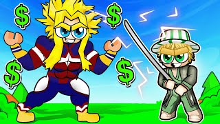 Spending 100,000$ to AWAKEN Overpowered Anime Characters in Roblox!