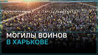 Шокирующие размеры военного кладбища в Харькове