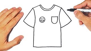 How to draw a T-Shirt Step by Step | T-Shirt Drawing Lesson