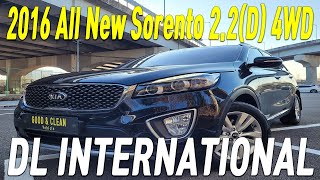 2016 KIA ALL NEW SORENTO 2,200CC DIESEL 4WD / S.KEY / NAVI / HEAT / BLACK COLOR (124671)