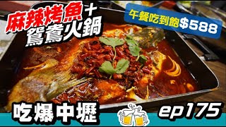 超滿足! 麻辣烤魚+鴛鴦火鍋吃到飽~午餐只要$588元~還有自助吧海鮮無限供應吃到爽 【外地人吃中壢 ep175】