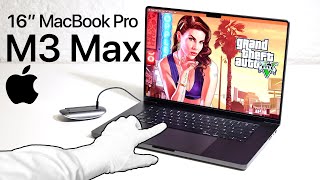 $7000 MacBook Pro M3 Max Unboxing - Running Windows Games! (GTA5, Cyberpunk 2077