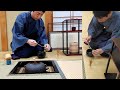 《 茶道裏千家 》 炉 濃茶点前 更好棚の扱い お点前　sadou　japanese tea ceremony　 koicha ro temae tamatemae